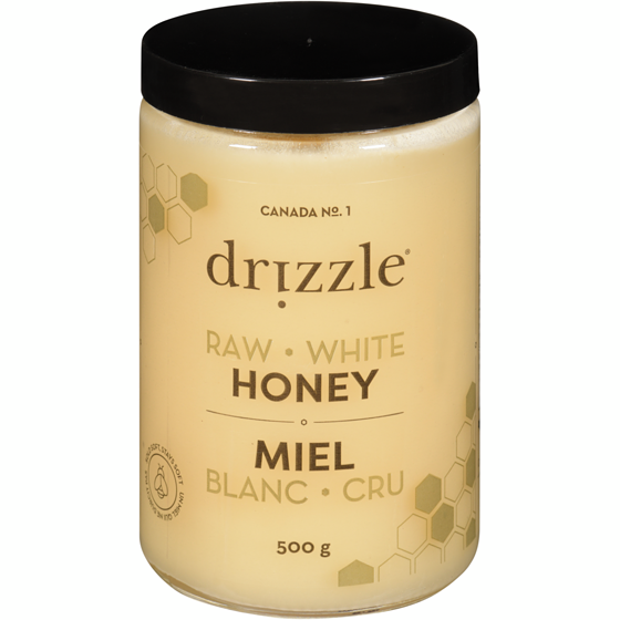 drizzle Miel blanc cru 500 g, 3,00 $/100g