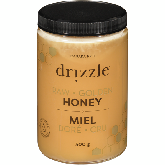 drizzle Miel doré cru 500 g, 3,00 $/100g