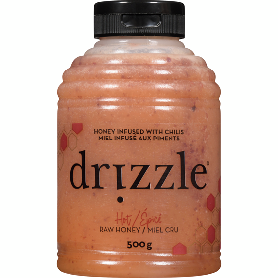 drizzle Miel cru épicé 500 g, 3,00 $/100g
