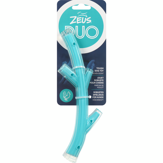Zeus Bâton Duo, parfum de poulet, turquoise, petit 1 ea, 10,99 $/1ch