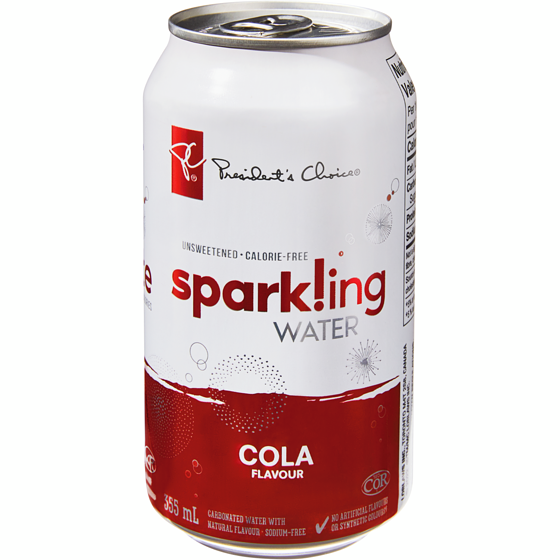 PC Cola Flavour Sparkling Water 12 Pack PC.ca