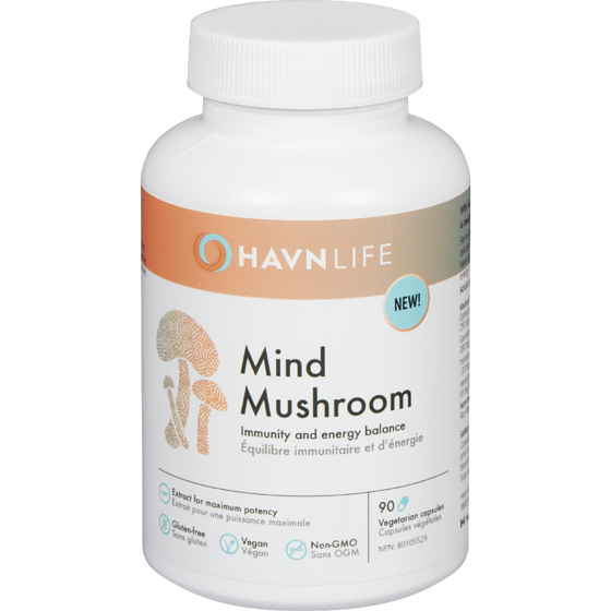 HavnLife Immunity And Energy Balance Mind Mushroom 90 ea, $0.58/1ea