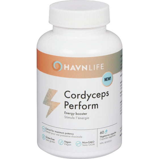HavnLife Stimule l'énergie cordyceps perform 60 ea, 0,52 $/1ch