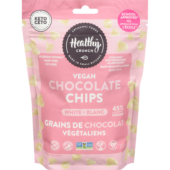 Healthy Crunch Vegan Chocolate Chips, White Chocolate 283 g, $3.88/100g