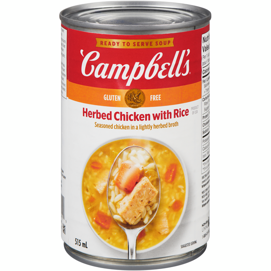 Campbell's Herbed Chicken with Rice Ready to Serve Soup 515 ml, $0.44/100ml