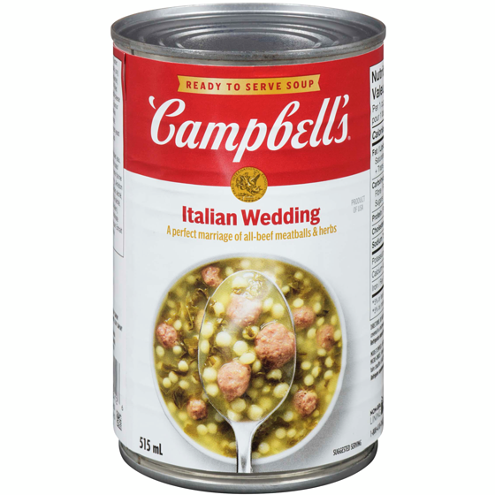 Campbell's Italian Wedding Ready to Serve Soup  515 ml, $0.44/100ml