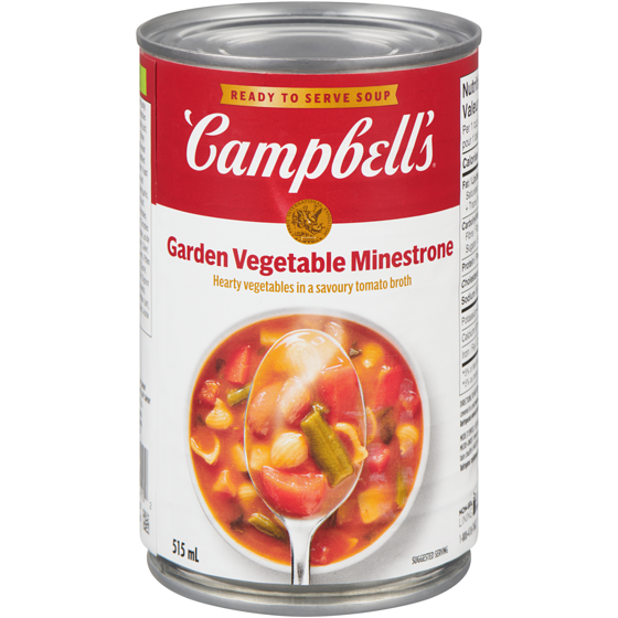 Campbell's Garden Vegetable Minestrone Ready to Serve Soup 515 ml, $0.44/100ml