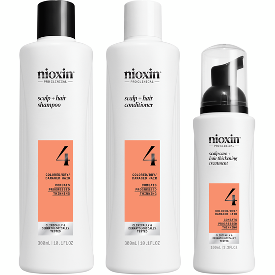 Nioxin Scalp + Hair Thickening System 4 - for Colored Or Dry Damaged Hair with Progressed Thinning  1 ea, $52.99/1ea