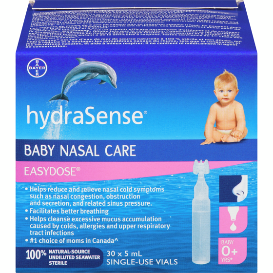 Hydrasense Easydose Baby Nasal Care Baby 0+ Yrs 30 ea, $0.55/1ea