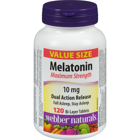 Webber Naturals Melatonin Maximum Strength 10 Mg Value Size 120 ea, $0.17/1ea