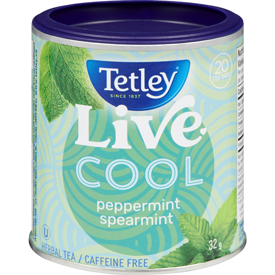 Tetley Herbal Tea Peppermint Spearmint Caffeine Free 20 ea, $0.22/1ea