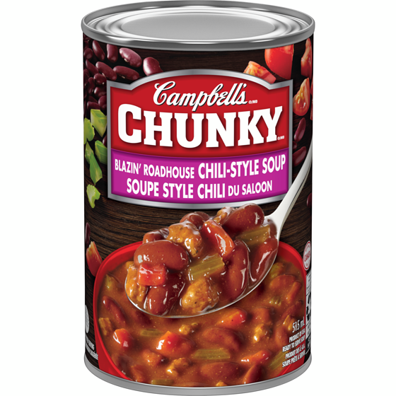 Campbell's Blazin' Roadhouse Chili-Style Ready to Serve Soup 515 ml, $0.77/100ml