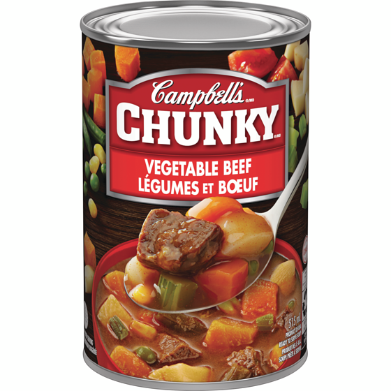 Campbell’s Chunky Legumes et Boeuf 515 ml, 0,77 $/100ml