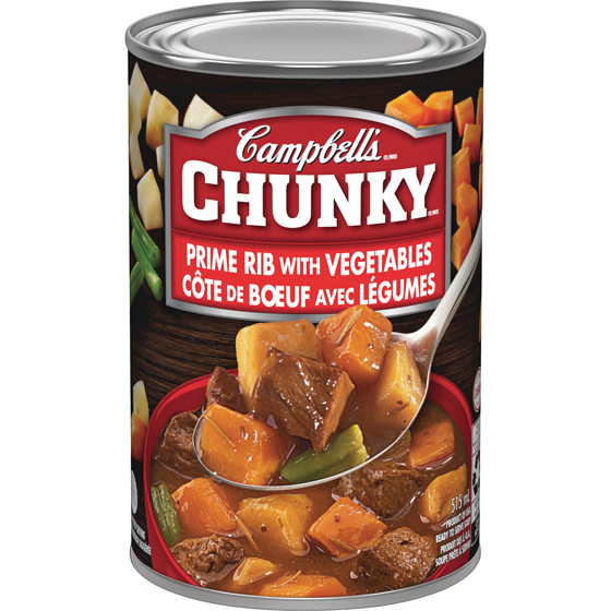 Campbell’s Chunky Côte de Boeuf ave Légumes  515 ml, 0,49 $/100ml