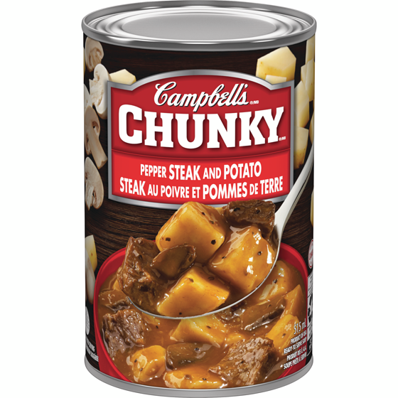 Campbell’s Chunky Steak au Poivre et Pommes de Terre 515 ml, 0,77 $/100ml