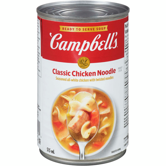 Campbell's Classic Chicken Noodle Ready to Serve Soup 515 ml, $0.44/100ml