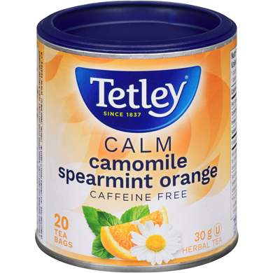 Tetley Herbal Tea Live Calm Camomile Spearmint Orange 30 g, $9.97/100g