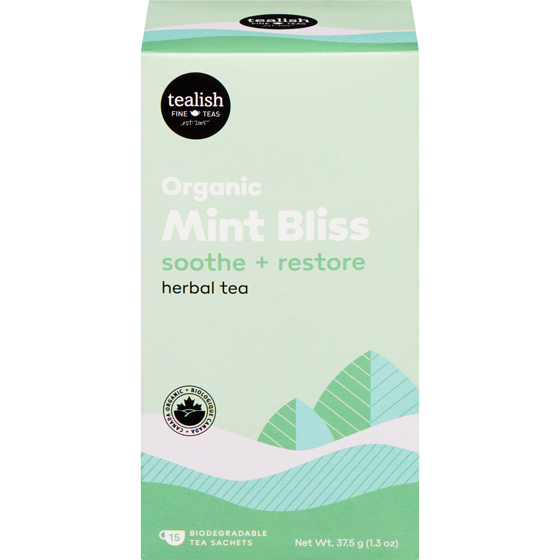 Tealish Herbal Tea Organic Mint Bliss 37.5 g, $29.31/100g