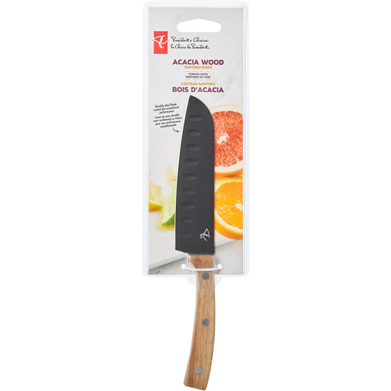 President's Choice Acacia Wood Santuko Knife  1 ea, $8.00/1ea
