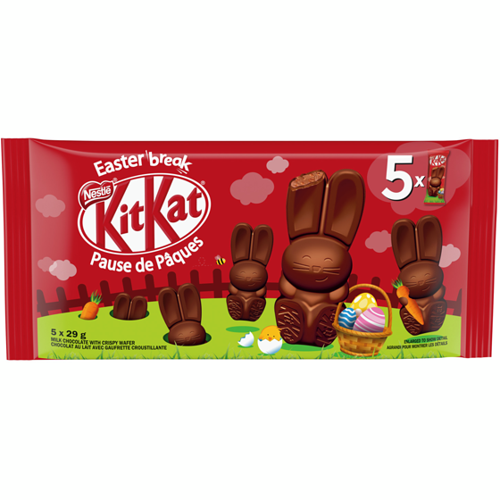 Nestlé Kitkat Easter Bunny 5-Pack 145 g, $4.83/100g
