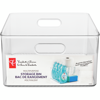 Bac Rangement Bois Paulownia - Collection The Home Edit - 25 X 25 X 15 Cm - Naturel - Pour Cuisine, Salon, Bureau