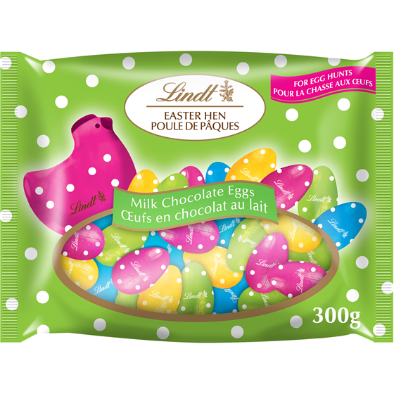 Lindt Easter Hen Milk Chocolate Eggs Bag 300 g, $4.67/100g