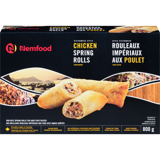 Nem Food Chicken Spring Rolls Value Pack 800 g, $1.25/100g