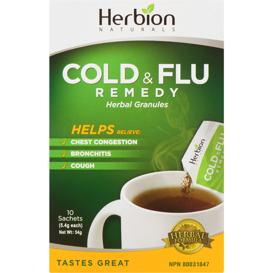 Herbion Herbal Granules Cold & Flu Remedy 10 ea, $0.90/1ea