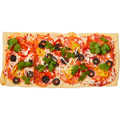 null Spicy Calabrese Flatbread - Made Fresh In Store 315 g, $2.22/100g