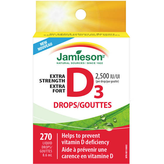 Jamieson Extra Strength Vitamin D3 Drops 8.6 ml, $213.84/100ml