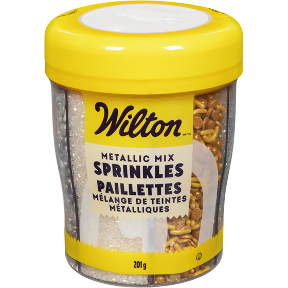 Wilton Mélange de paillettes teintes métalliques 6 cellules avec couvercle rotatif, 7,09 oz  201 g, 4,97 $/100g