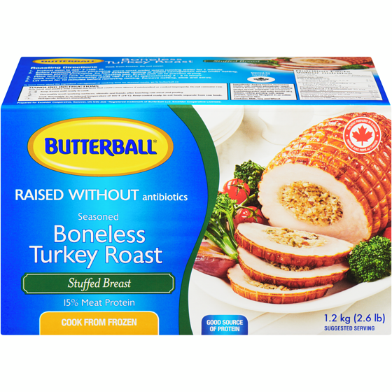 Butterball Boneless Stuffed Turkey Ball Frozen 1.5 kg, $1.67/100g