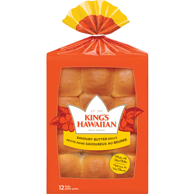 King's Hawaiian Savoury Butter Rolls 340 g, $1.47/100g