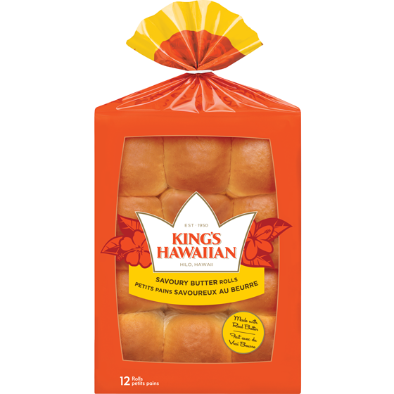 King's Hawaiian Savoury Butter Rolls 340 g, $1.56/100g