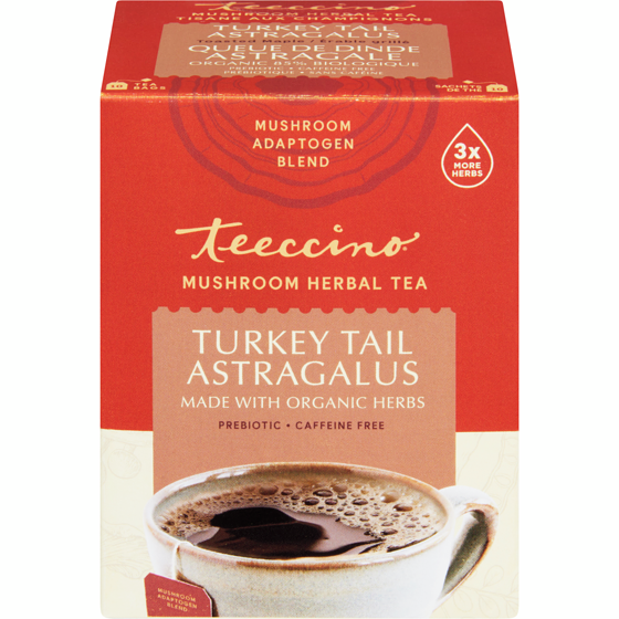 Teeccino Mushroom Herbal Tea Turkey Tail Astragalus 10 ea, $1.10/1ea