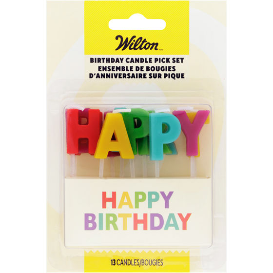 Wilton Happy Birthday Candle Pick Set, 13-Count 13 ea, $0.31/1ea