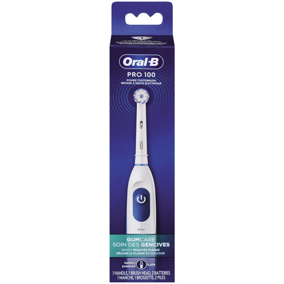 Oral-B Brosse à dents électrique Pro 100 Gum Care 1 ea, 25,00 $/1ch