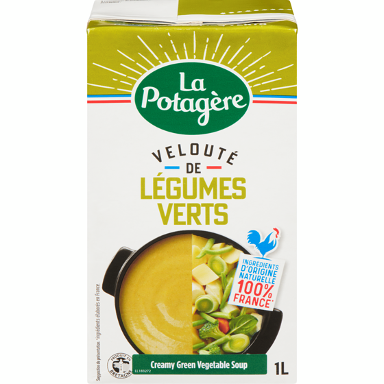 La Potagere Creamy Green Vegetable Soup 1 l, $0.68/100ml