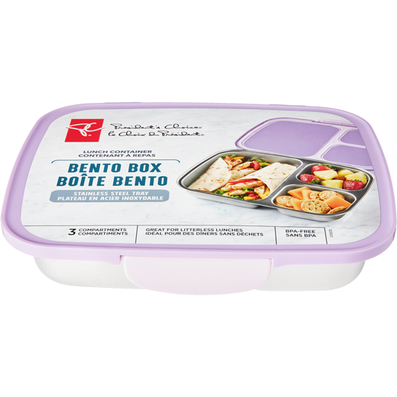 President's Choice Bento Lunch -Purple 1 ea, $18.00/1ea