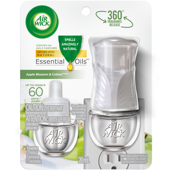 Air Wick SCENTED OIL - Kit - 1+1 Apple Blossom & Cotton™ 1 ea, $9.49/1ea