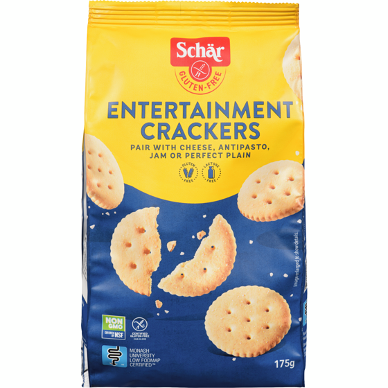 Schar Entertainment Crackers 0.18 kg, $3.33/100g