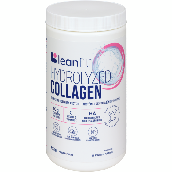 LeanFit Hydrolyzed collagen poudre non aromatisé 253 g, 9,88 $/100g