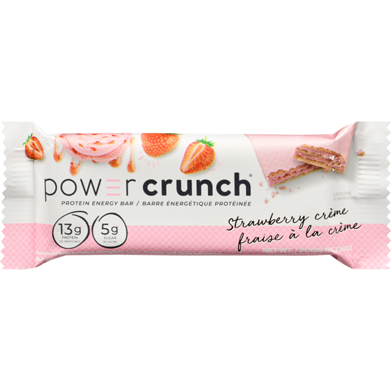 Power Crunch Protein Energy Bar Strawberry Crème 40 g, $11.98/100g