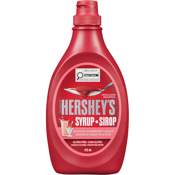 Hershey's Syrup Delicious Strawberry Flavour 472 ml, $1.54/100ml