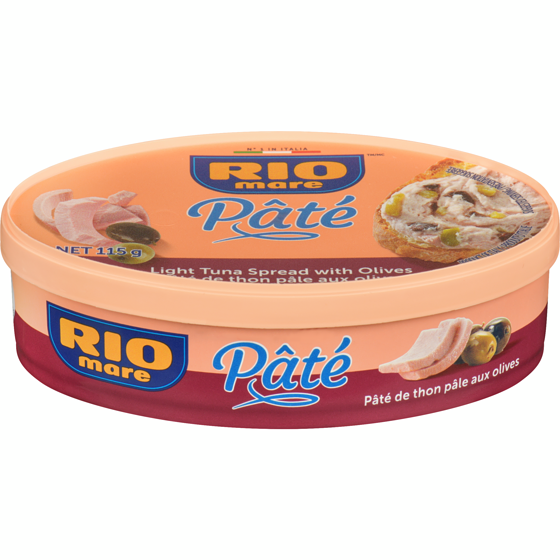 Rio Mare Pâté pâté de thon pâle aux olives 115 g, 5,22 $/100g