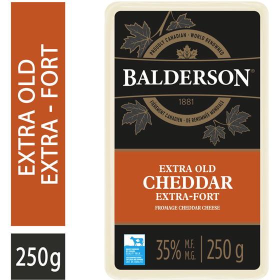 Balderson Fromage cheddar extra-fort 250 g, 2,80 $/100g