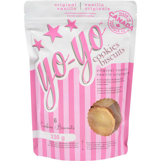 null Shortbread Sandwich Cookies Original Vanilla 330 g, $2.72/100g