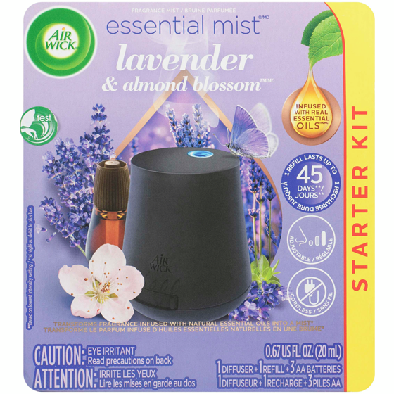 Air Wick ESSENTIAL MIST MD SYSTÈME- Lavender & Almond Blossom 20 ml, 80,00 $/100ml