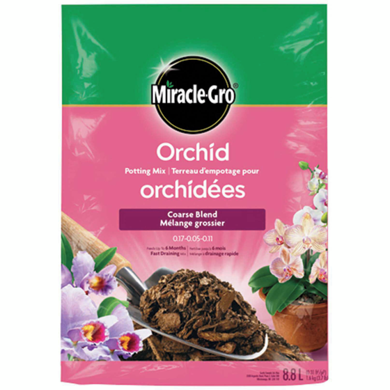 Miracle-Gro Terreau d’empotage pour orchidées 8.8 l, 1,70 $/1ch