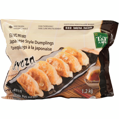 T&T Japanese Style Dumplings Gyoza 1.2 kg, $1.17/100g